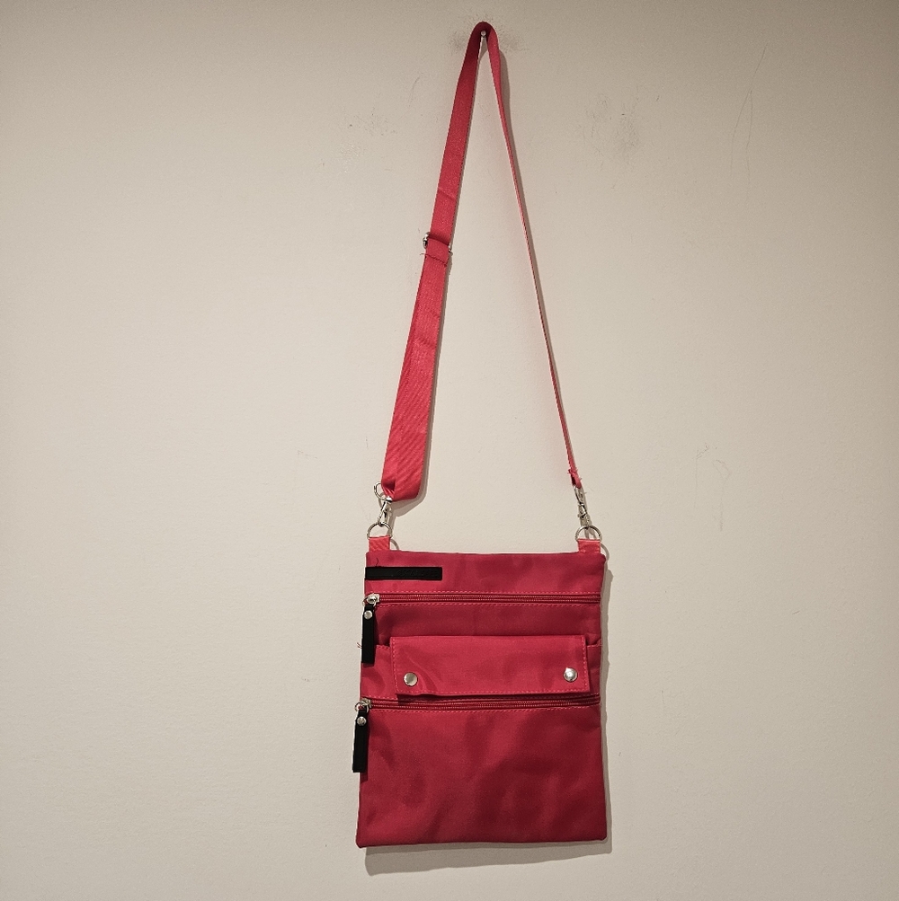 Scansafe Pink Crossbody Shoulder Bag - Lightweight Everyday Purse
